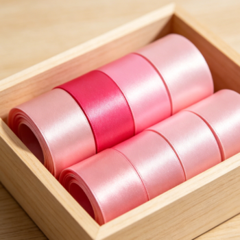 Large wide double-sided solid color satin ribbon set, gift box packaging, handmade hair accessories, DIY floral binding and decorative ribbons