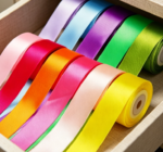 Twelve-color versatile solid color satin ribbon set for birthday and holiday gift boxes, flower tying, invitation decorations, and handmade ribbons