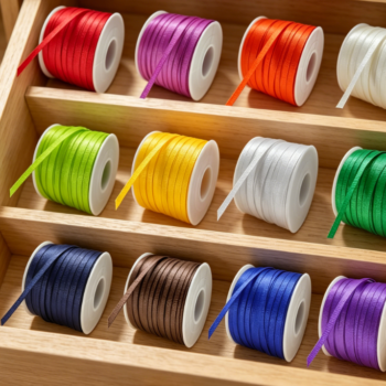 Ultra-Fine Multi-Color Bulk Satin Ribbon Set, Christmas Wedding Various Gift Box Bundling, Floral Handmade Sewing Decorative Ribbon