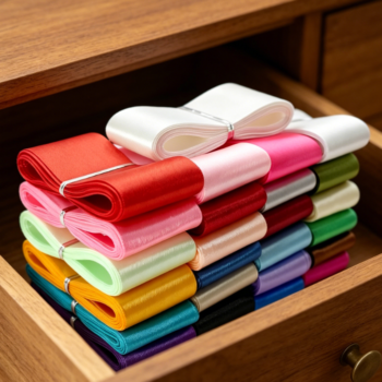 Multi-Color Single-Sided Wide Satin Ribbon Set, Wreath Making, Blanket Binding, Handmade Bow, Flower Packaging Ribbon