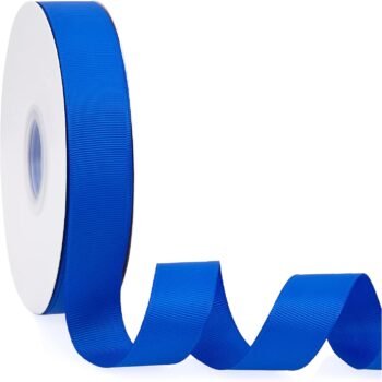 Royal Blue Ribbed Solid Color Satin Ribbon Wedding Gift Wrapping Handmade Hair Accessories Floral Home DIY Decorative Ribbon