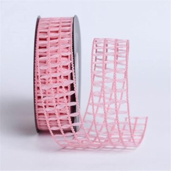Solid color mesh floral binding ribbon, handmade headband flower gift box packaging sewing accessories decorative mesh ribbon