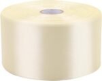 Off-White Wide Solid Color Satin Ribbon Wedding Bouquet Invitation Binding Gift Box Bundling Handmade Sewing Ribbon