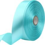 Lake Blue Whole Roll Solid Color Satin Ribbon Preserved Flower Handmade Wedding Christmas Baby Shower Gift Box Flower Wrapping Ribbon
