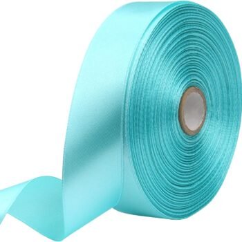 Lake Blue Whole Roll Solid Color Satin Ribbon Preserved Flower Handmade Wedding Christmas Baby Shower Gift Box Flower Wrapping Ribbon