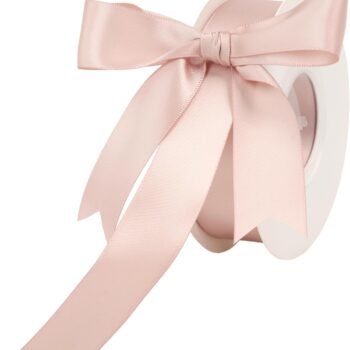 Rose gold double-sided solid color satin ribbon, Christmas tree floral binding wedding gift box packaging handmade DIY ribbon