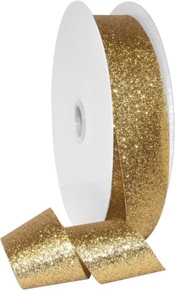 Glitter metallic texture fabric ribbon, floral arrangement gift box binding handmade jewelry DIY decorative ribbon
