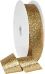 Glitter metallic texture fabric ribbon, floral arrangement gift box binding handmade jewelry DIY decorative ribbon