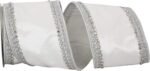 Silver-edged Velvet Ribbon for Flower Bundling Gift Box Packaging Party Handmade Ornament Decoration Ribbon