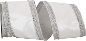 Silver-edged Velvet Ribbon for Flower Bundling Gift Box Packaging Party Handmade Ornament Decoration Ribbon